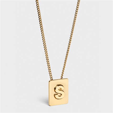 celine alphabet necklace ราคา|NECKLACES WOMEN .